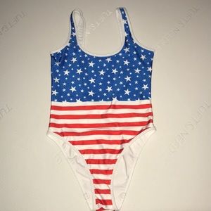 red white and blue one piece